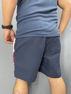 Bermuda Aeropostale Branco, Vermelho e Marinho Poliamida - comprar online