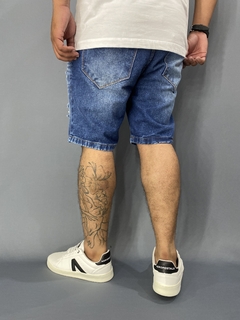 Bermuda Jeans Jay Jones Azul Rasgada - comprar online