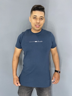 Camiseta Aeropostale A87 Marinho Malha Suedine
