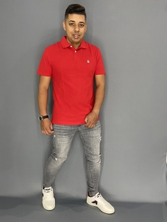Polo Original Penguin Interloque Lisa Piquet Vermelho - comprar online