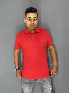 Polo Original Penguin Interloque Lisa Piquet Vermelho