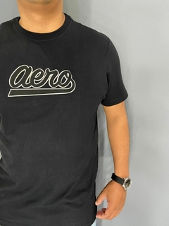 Camiseta Aeropostale Bordado Preto - comprar online