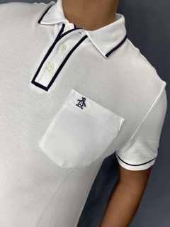 Polo Original Penguin Piquet Organic Cotton Branco - loja online