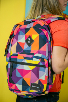 Mochila estampa geométrica - comprar online