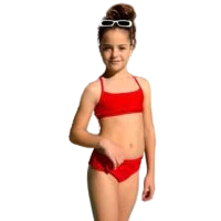 Bikini de nenas, Top con tiras cruzadas + vedetina. Art 600 en internet