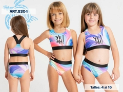 Bikini de nenas YEAH! , con elástico ancho negro. Calidad premium. Art 8304. - comprar online