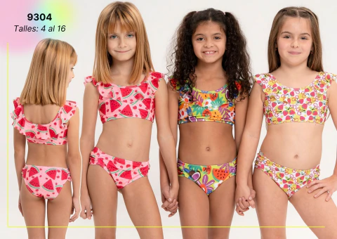 Bikini de nenas, estampado de frutas.