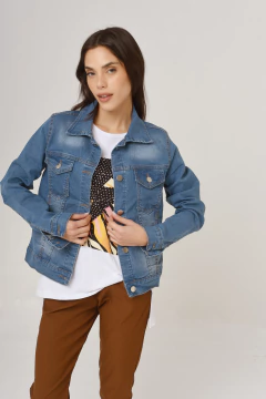 Imagen de Campera de jean elastizado.