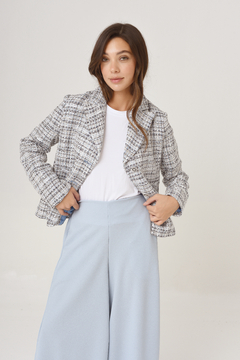 Blazer de tweed liviano, totalmente forrado. Importado, calidad premium. - Proverbio