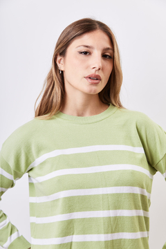 Sweater de bremer con rayas horizontales. en internet