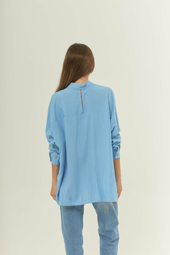 Camisa oversize, de poplin, con gota en espalda - Proverbio