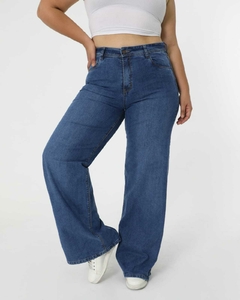 Jean wide leg elastizado. Talles amplios en internet
