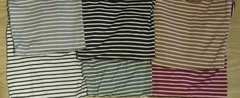 Remera de modal elastizado, a rayas. - tienda online
