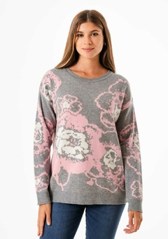 Sweater de bremer, estampa de flores. Calidad premium.