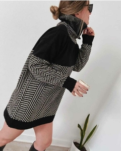 Polerón tejido, diseño en zig zag. - comprar online