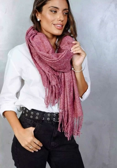 Ruana jaspeda de lana suave. Importada. Calidad premium. - Proverbio