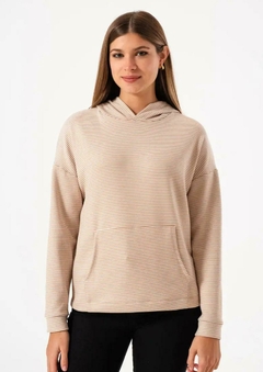 Maxi buzo oversize, de dralon , con rayas finitas. - Proverbio