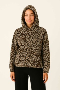 Buzo de corderito, suave. Animal print. Calidad premium.