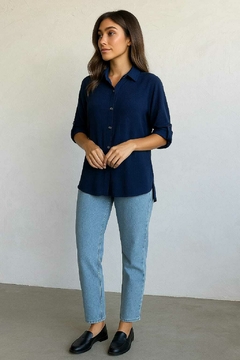 Camisa de crepe, clásica.