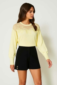 Sweaters de bremer liviano, con diferentes diseños de strass y calados. Importados. Calidad premium.
