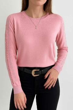 Sweaters de bremer liviano, con diferentes diseños de strass y calados. Importados. Calidad premium. - Proverbio