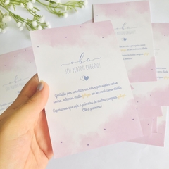 25 Panfleto de agradecimento | Mod 1 ♡ - comprar online