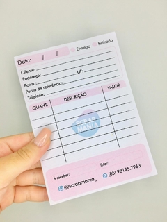 Bloco de pedidos PERSONALIZADO | REF 01