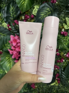 Kit Wella Professionals Invigo Blonde Recharge Duo (2 Produtos)