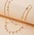 Collar doble hojitas y brillitos - OBSESSED Accesorios