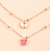 Collar duo mini mariposas - tienda online