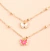 Collar duo mini mariposas - tienda online