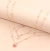 Collar duo mini mariposas
