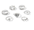 Anillos Paz y Actitud - set de 7 - OBSESSED Accesorios