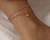 Tobillera cadena de strass y brillante en internet