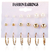 Aros Pack de 9 pares, Perlas, bolitas y argollas