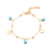 Tobillera moneditas con ojitos turco (set de 3) - OBSESSED Accesorios