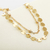 Choker doble cadena moneditas - comprar online