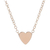 Collar simple corazón - tienda online
