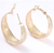 Aros Argollas anchas texturadas