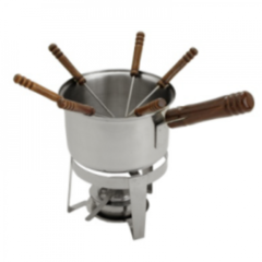 Fondue de Acero Triple fondo + pinches - Ref : A7230190