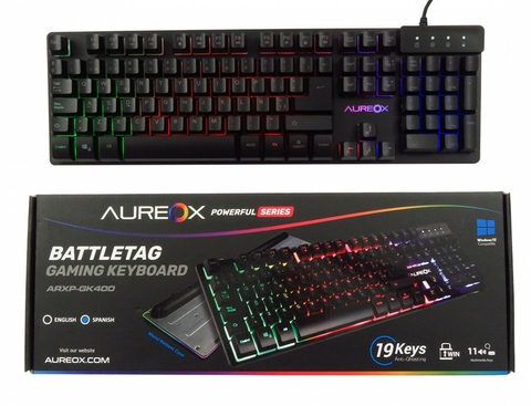 TECLADO AUREOX BATTLETAG GAMING GK400