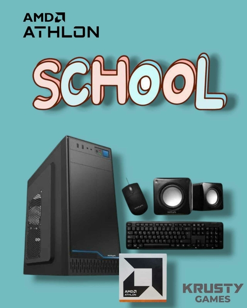 PC SCHOOL / OFICINA - AMD ATLON 3000G - MOTHER A520 - 8GB RAM - SSD 256GB