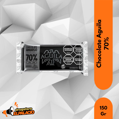 CHOCOLATE AGUILA 70% CACAO 150GR