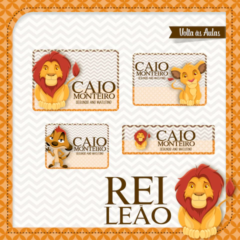 KIT 60 ETIQUETAS ESCOLARES.