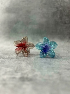 Trabas Flor con glitter