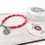 PULSERA ACERO SAN BENITO ABAD ROJO - Despensamates
