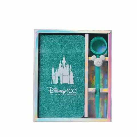 SET CUADERNO + BOLIGRAFO + REGLA MAW DISNEY 100 MOOVING WORK
