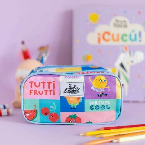 CARTUCHERA DOBLE TUTTI FRUTTI