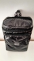 MOCHILA ROMA MATELASSÉ NEGRA BRILLANTE - tienda online