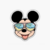Sticker Transparente Mickey de Vacaciones